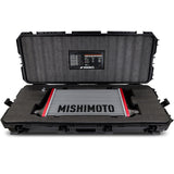 Mishimoto Universal Carbon Fiber Intercooler - Matte Tanks - 450mm Silver Core - C-Flow - BK V-Band - MMINT-UCF-M4S-C-BK