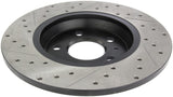 StopTech Power Slot 09-10 Audi A4/A4 Quattro / 08-10 A5 / 10 S4 Rear Left Drilled & Slotted Rotor - 127.33127L