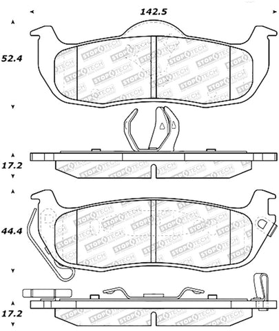 StopTech Street Select Brake Pads - Front - 305.10410