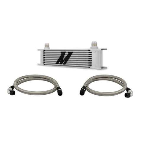 Mishimoto Universal 10 Row Oil Cooler Kit (Metal Braided Lines) - MMOC-U