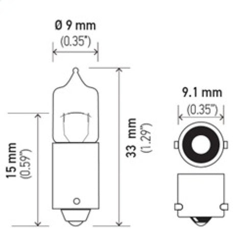 Hella Bulb H5W 12V 5W Ba9S T275 - H5W