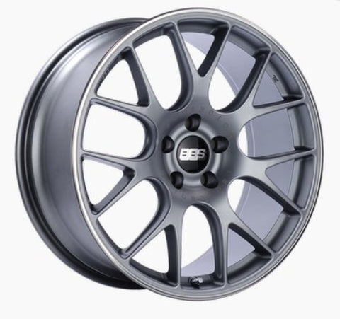 BBS CH-R 18x9 5x120 ET44 Satin Titanium Polished Rim Protector Wheel -82mm PFS/Clip Required - CH133TIPO