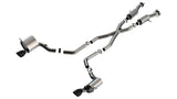 Borla 15-21 Jeep Grand Cherokee SRT 6.4L V8 AWD S-Type Cat-Back Exhaust System - Black Tips T-304SS - 140632CB