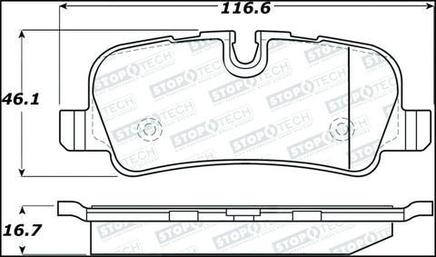 StopTech Street Brake Pads - 308.10990