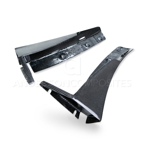 Anderson Composites 14+ Chevrolet Corvette C7 Z06 Front Bumper Canards - AC-FL14CHC7-Z6XC