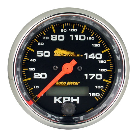 Autometer Pro-Cycle Gauge Speedo 3 3/4in 120 Mph Elec Black - 19350