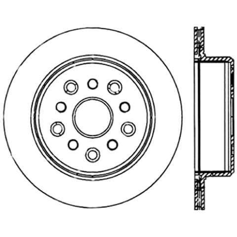 StopTech Power Slot 5/93-98 Supra Turbo Rear Right SportStop CRYO Slotted Rotor - 126.44105CSR