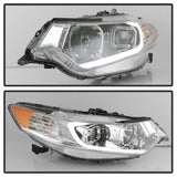 xTune 09-14 Acura TSX Projector Headlights - Light Bar DRL - Chrome (PRO-JH-ATSX09-LB-C) - 9042225