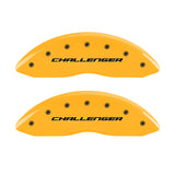 MGP 4 Caliper Covers Engraved Fr Challenger Rr Vintage RT Yellow Finish Black Char 06 Dodge Charger - 12001SCBRYL