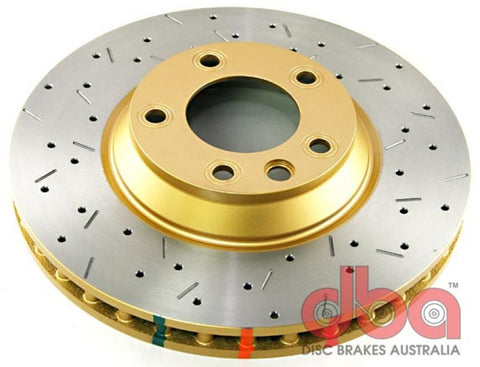 DBA 3/06-08 Audi Q7 Front Drilled & Slotted 4000 Series Rotor - 42246XS