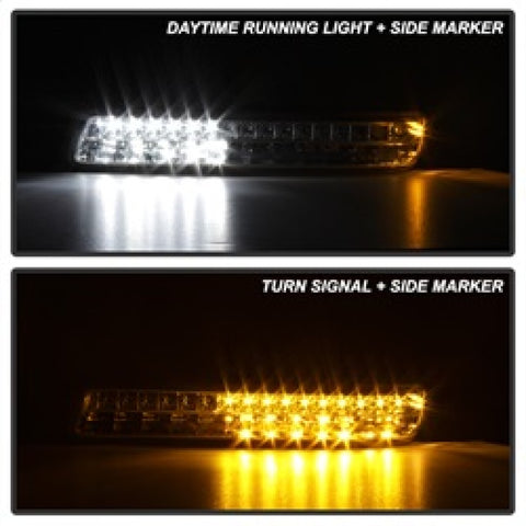 xTune 99-06 GMC Sierra (Excl Denali) Full LED Bumper Lights - Chrome (CBL-GSI99-LED-C) - 9029318