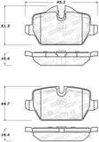 StopTech Street Brake Pads - 308.12260