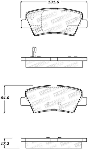 StopTech Street Brake Pads - 308.14450