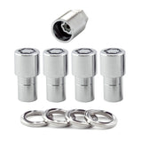 McGard Wheel Lock Nut Set - 4pk. (Long Shank Seat) M12X1.5 / 13/16 Hex / 1.75in. Length - Chrome - 22158