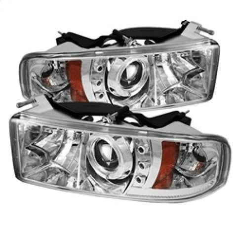 Spyder Dodge Ram 1500 94-01 94-02 Projector Headlights LED Halo LED Chrm PRO-YD-DR94-HL-AM-C - 5010094