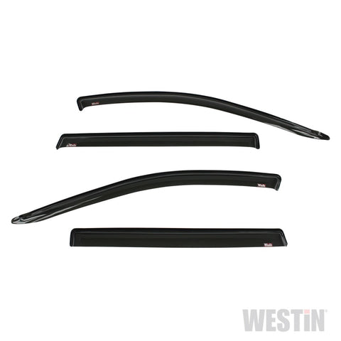 Westin 2013-2018 Nissan Pathfinder Wade Slim Wind Deflector 4pc - Smoke - 72-69478