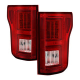 Spyder 18-19 Ford F-150 (w/o Blind Spot Sensor) LED Tail Lights - Red Clear (ALT-YD-FF15018-LED-RC) - 5085764