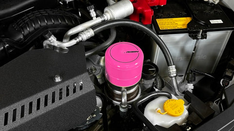 Perrin 2015+ Subaru WRX/STI Oil Filter Cover - Hyper Pink - PSP-ENG-716HP