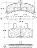 StopTech Sport Brake Pads w/Shims and Hardware - Front - 309.03690