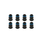 BLOX Racing 14mm Adapter Top (1/2in) w/Viton O-Ring & Retaining Clip (Set of 8) - BXEF-AT-14S-8