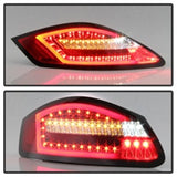 Spyder Porsche 987 Cayman 06-08 / Boxster 05-08 LED Tail Lights - Red Clear ALT-YD-P98705-LED-RC - 5083173