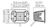 Hella Value Fit Flush Mount 3in 18W Cube Flood Beam LED Light - 357204021