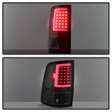 xTune 09-18 Dodge Ram 1500 LED Tail Lights - Black Smoke (ALT-ON-DR09-LBLED-BSM) - 9038488