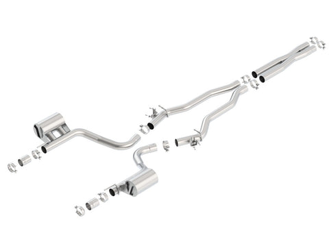 Borla 15-16 Dodge Charger Hellcat 6.2L V8 ATAK Catback Exhaust w/ Valves No Tips Factory Valance - 140669