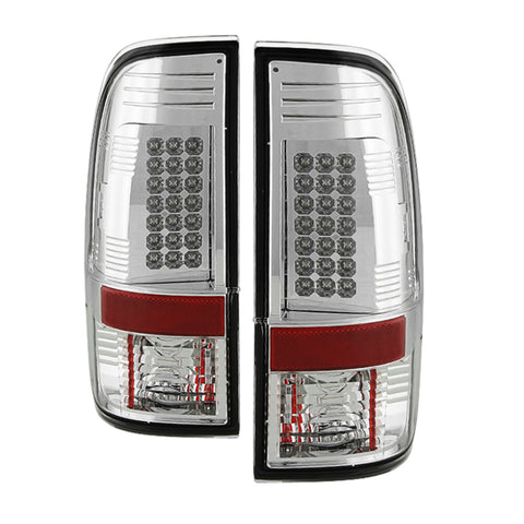 Spyder Ford Super Duty 08-15 LED Tail Lights Chrome ALT-YD-FS07-LED-C - 5003904