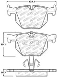 StopTech Performance 06 BMW 330 Series (Exc E90) / 07-09 335 Series Rear Brake Pads - 309.11700