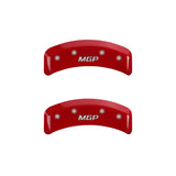 MGP 4 Caliper Covers Engraved Front & Rear MGP Red finish silver ch - 14026SMGPRD