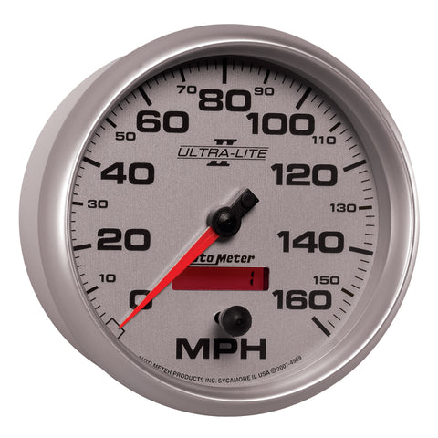 Autometer Ultra-Lite II 5 Inch 160 MPH FSE Programmable Speedometer - 4989