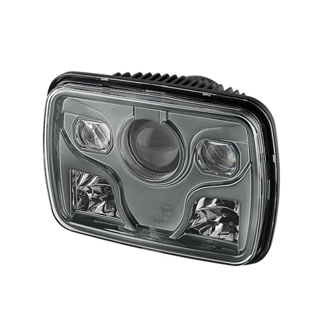 Xtune Rectangular SeaLED Beam 7X6 Inch LED Headlights ( High/Low Beam ) Black PRO-JH-7X6LED-HL-BK - 9026805