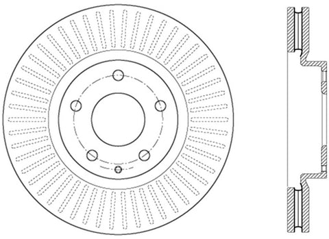 StopTech Slotted Sport Brake Rotor - 126.45084SR