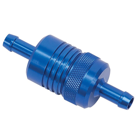 Russell Performance Blue Street Fuel Filter (3in Length 1-1/8in diameter 5/16in inlet/outlet) - 645080