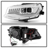 Spyder Chevy Camaro 16-18 (Do Not Fit Halogen) Projector Headlights Chrome PRO-YD-CCAM16HIDSI-SEQ-C - 5087386