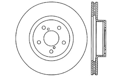 StopTech Drilled Sport Brake Rotor - 128.47012R