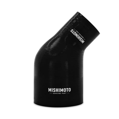 Mishimoto Silicone Reducer Coupler 45 Degree 2.5in to 4in - Black - MMCP-R45-2540BK