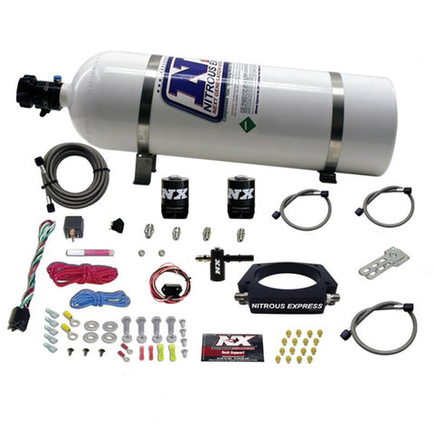 Nitrous Express 2014+ Chevrolet Corvette C7 Nitrous Plate Kit (50-300HP) w/15lb Bottle - 20938-15