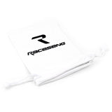 Raceseng Shift Knob Cover (Thermal Bag) - White Microfiber w/Black Logo - 08141