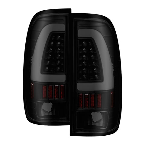 xTune 97-03 Ford F-150 Light Bar LED Tail Lights - Black Smoke (ALT-ON-FF15097-LBLED-BSM) - 9038501