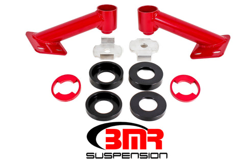 BMR 15-17 S550 Mustang Cradle Bushing Lockout Kit - Red - CB005R