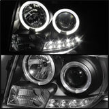 Spyder Ford Escape 08-12 Projector Headlights Halogen Model Only - DRL Black PRO-YD-FES08-DRL-BK - 5074225