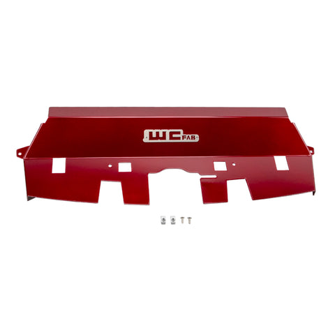 Wehrli 10-12 Cummins Fabricated Aluminum Radiator Cover - WCFab Red - WCF100539-RED