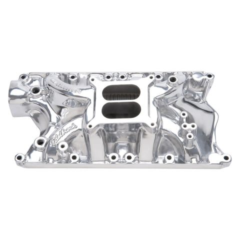 Edelbrock Perf RPM 351-W Polished Mani - 71811