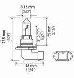 Hella Bulb 9005/Hb3 12V 65W P20D T4 Sb - 9005SB