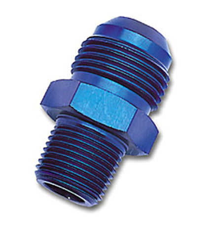 Russell Performance -6 AN to 1/8in NPT Straight Flare to Pipe (Blue) - 660450