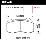 Hawk Renault Clio DTC-60 Race Front Brake Pads - HB548G.510