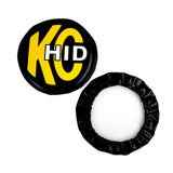 KC HiLiTES 8in. Round Soft Cover HID (Pair) - Black w/Yellow Brushed KC Logo - 5818