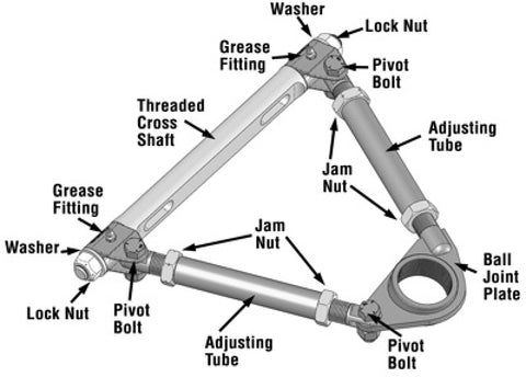 SPC Performance Pro Series Front Adjustable Upper Control Arm (Chrysler Thread-In 10deg) (Race Only) - 92342